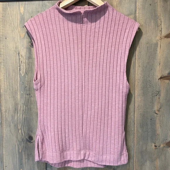 Free People intimatly mauve sleeveless ribbed top - Picture 2 of 5